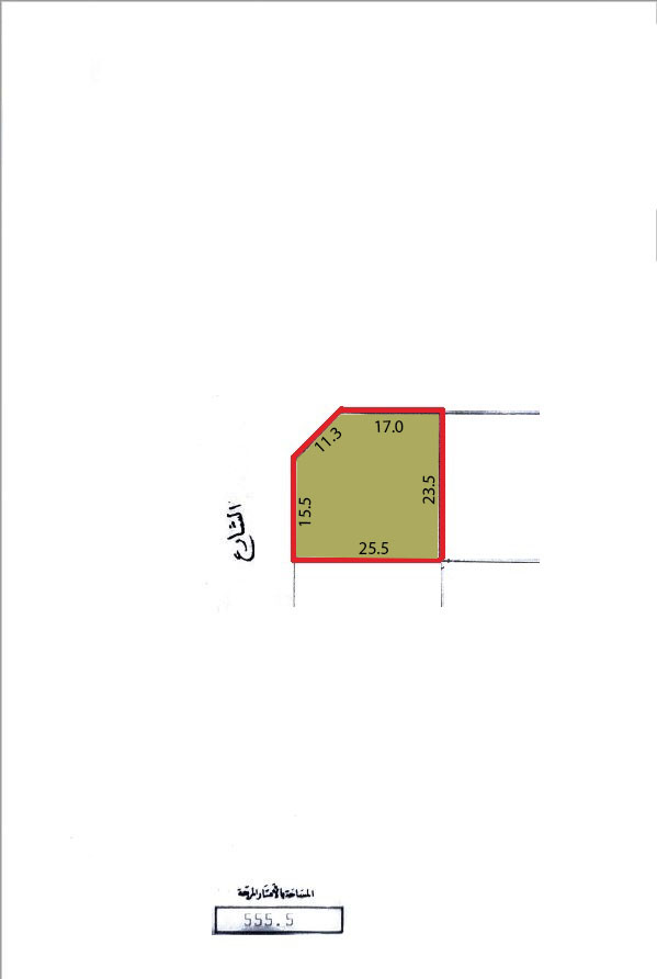 Land for lease in Seef area, behind petrol station
