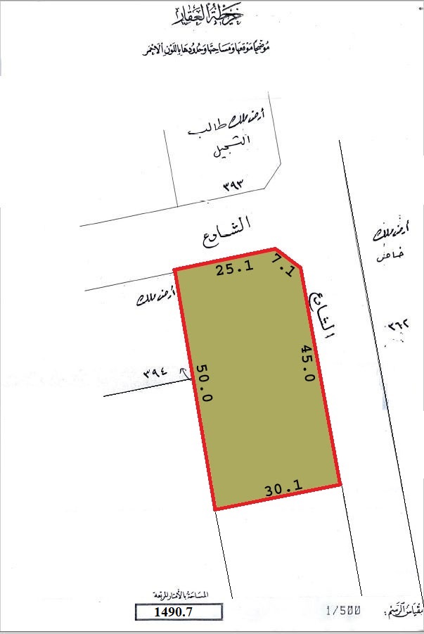 Land for lease in Burhama, Sanabis near Dana Mall 