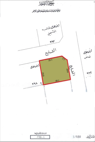 Land for lease in Burhama, Sanabis near Dana Mall 